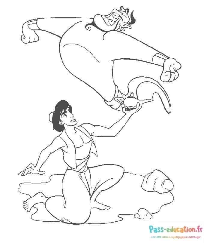 Aladdin et le génie