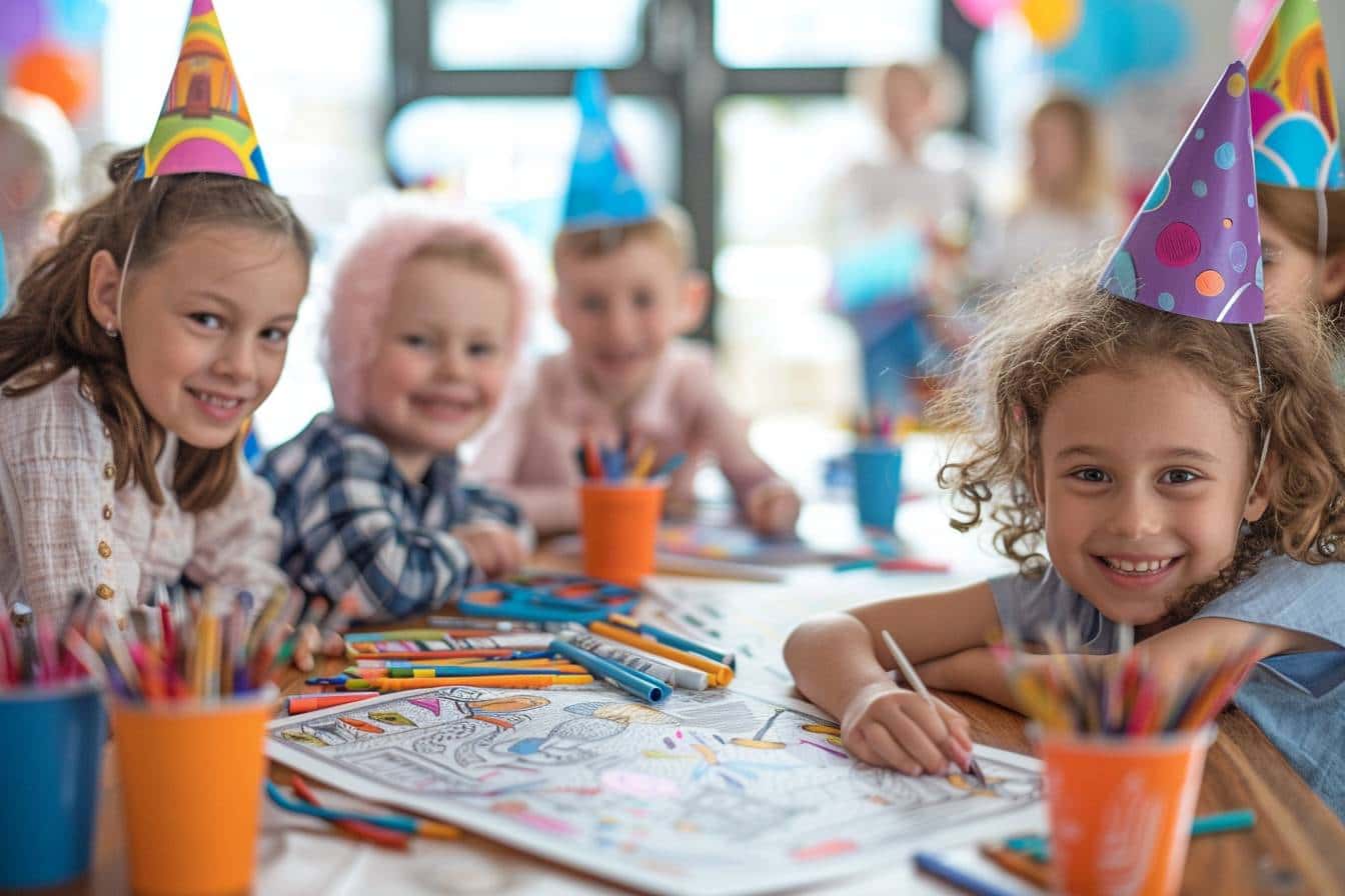 Préparer une activité de coloriage pour une fête d'anniversaire