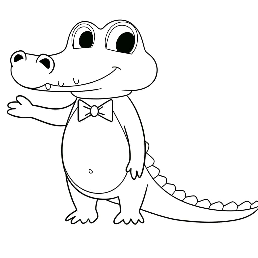 Alligator souriant