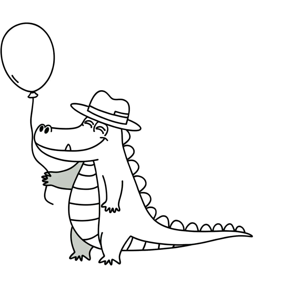 Alligator à chapeau