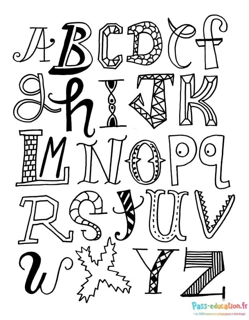 Alphabet artistique