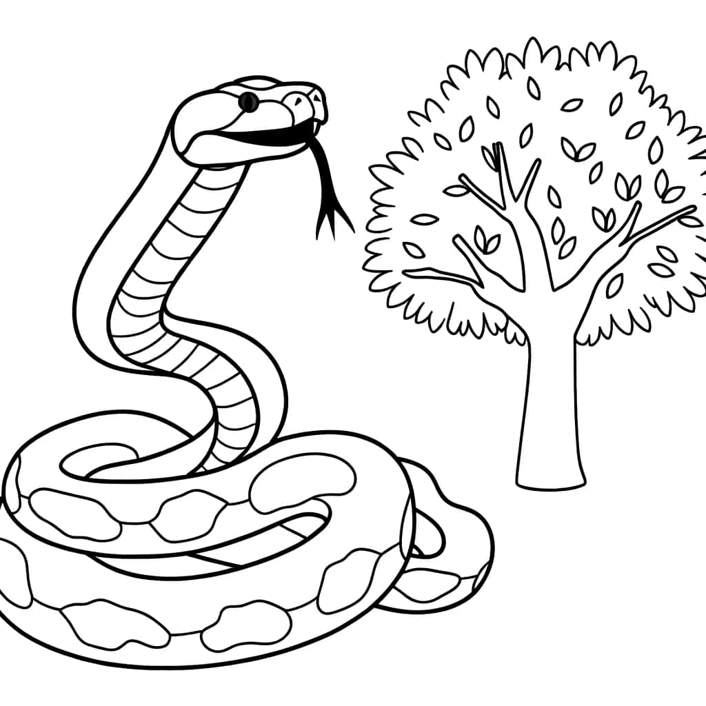 Anaconda et arbre