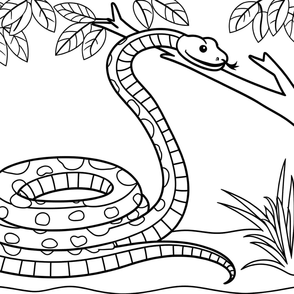 Serpent dans l'arbre