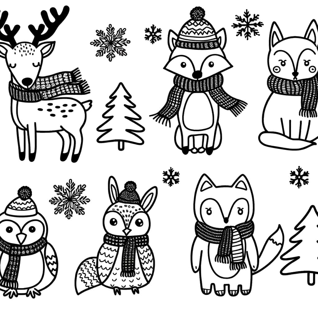 Animaux Hiver