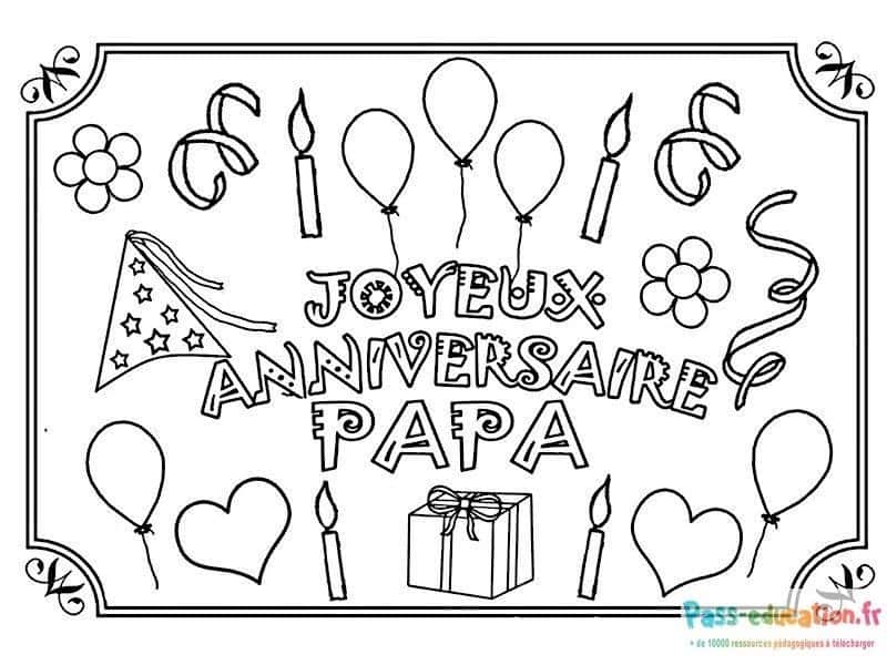 Anniversaire Papa