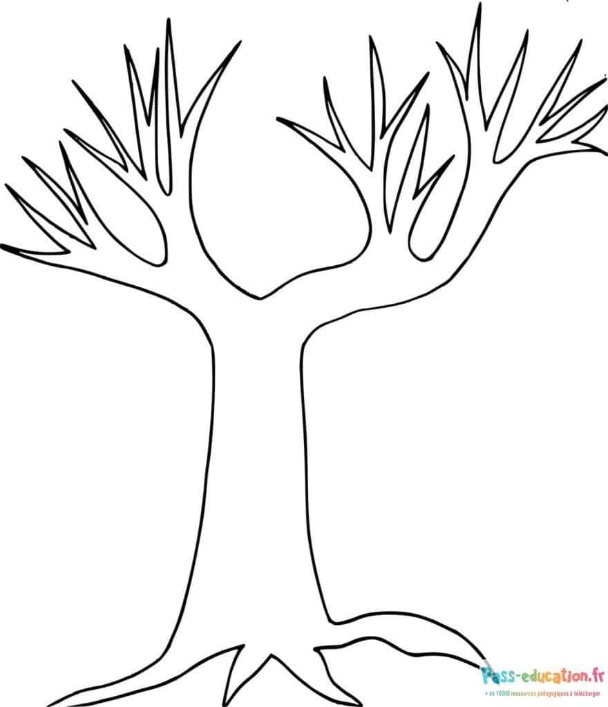 Dessin d'arbre stylisé