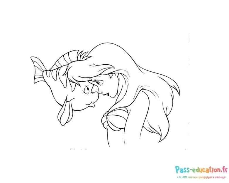 Ariel et Flounder