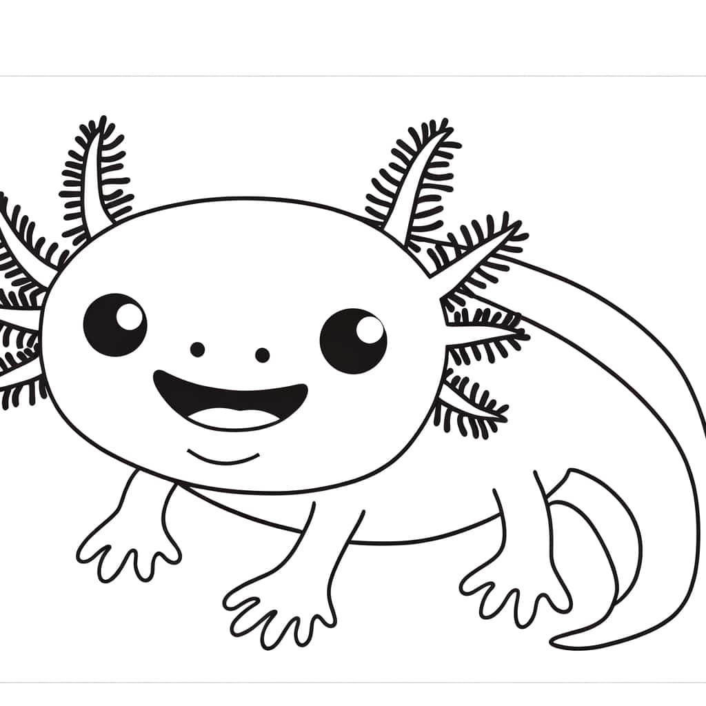 Axolotl souriant