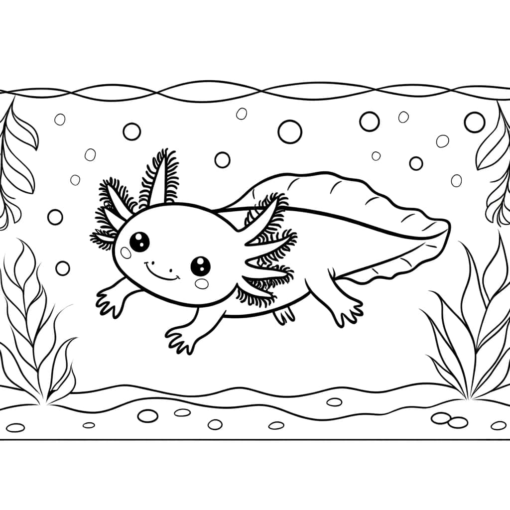 Axolotl aquatique