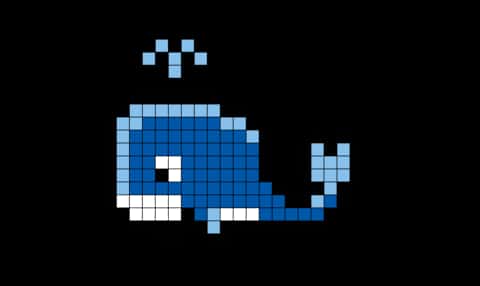 Baleine pixel art