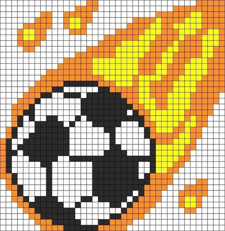 Ballon de foot flamme