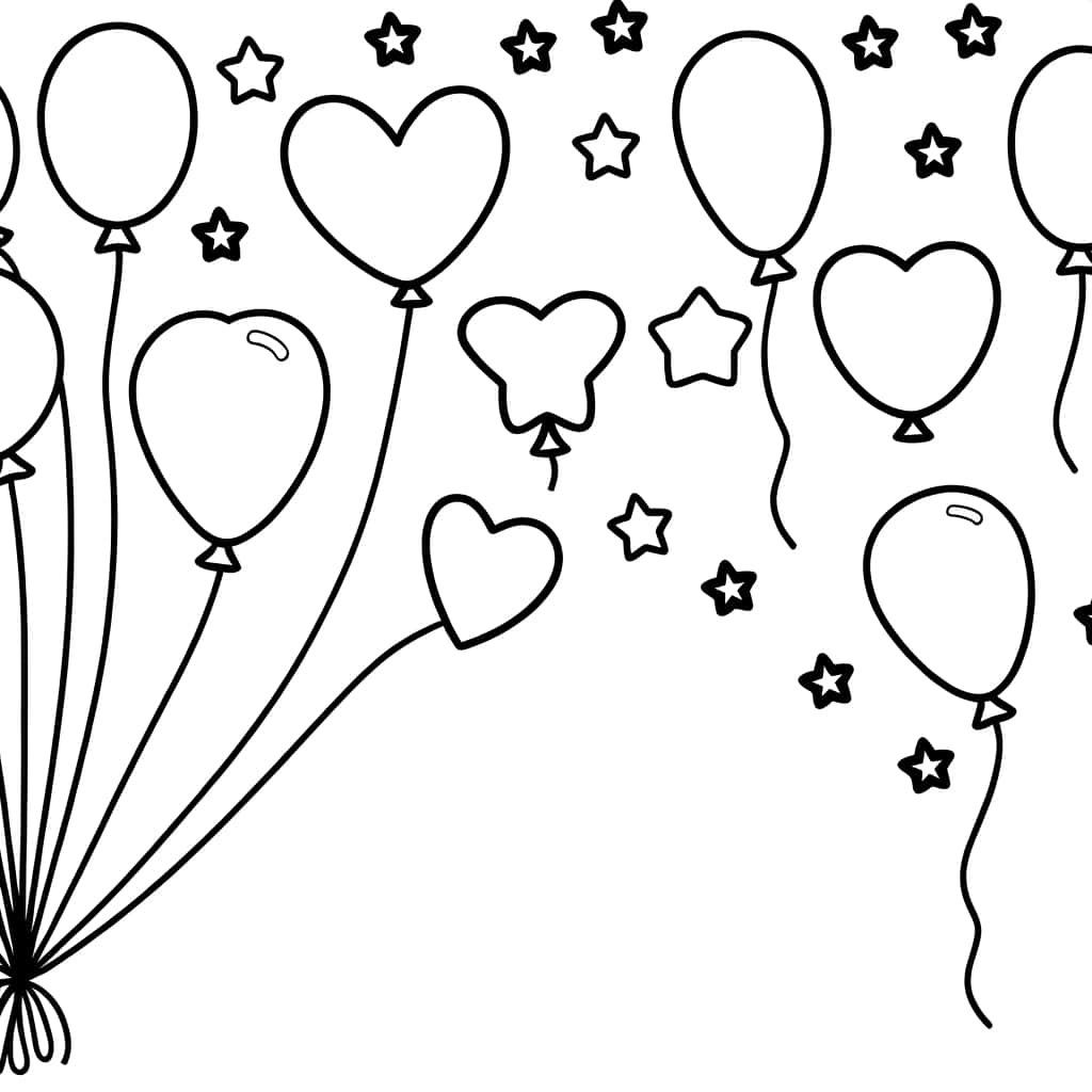 Ballons et étoiles