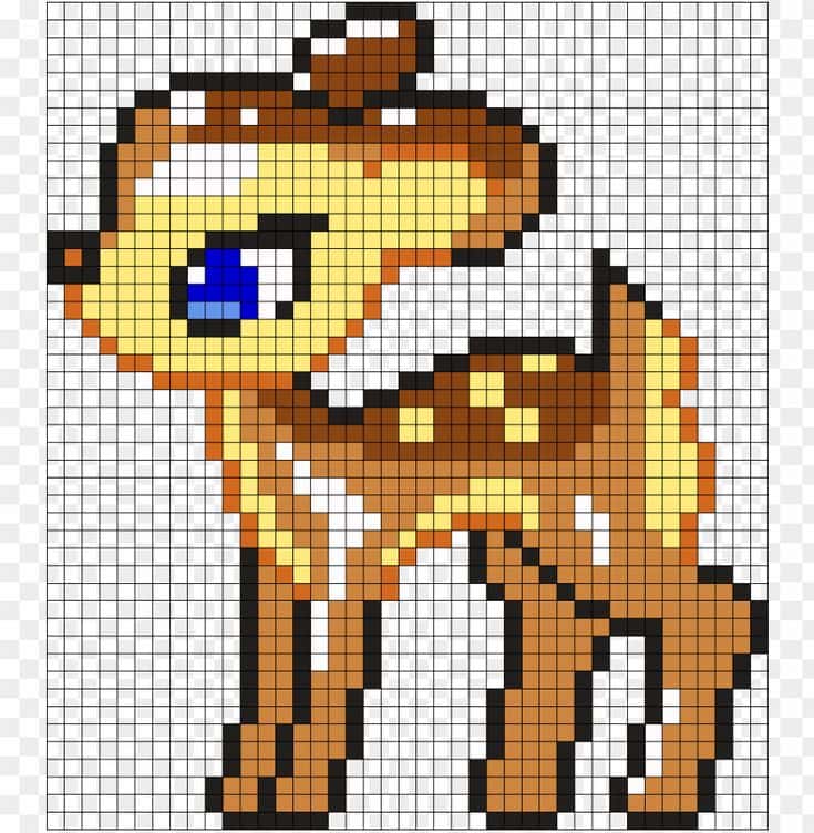 Biche pixelisée