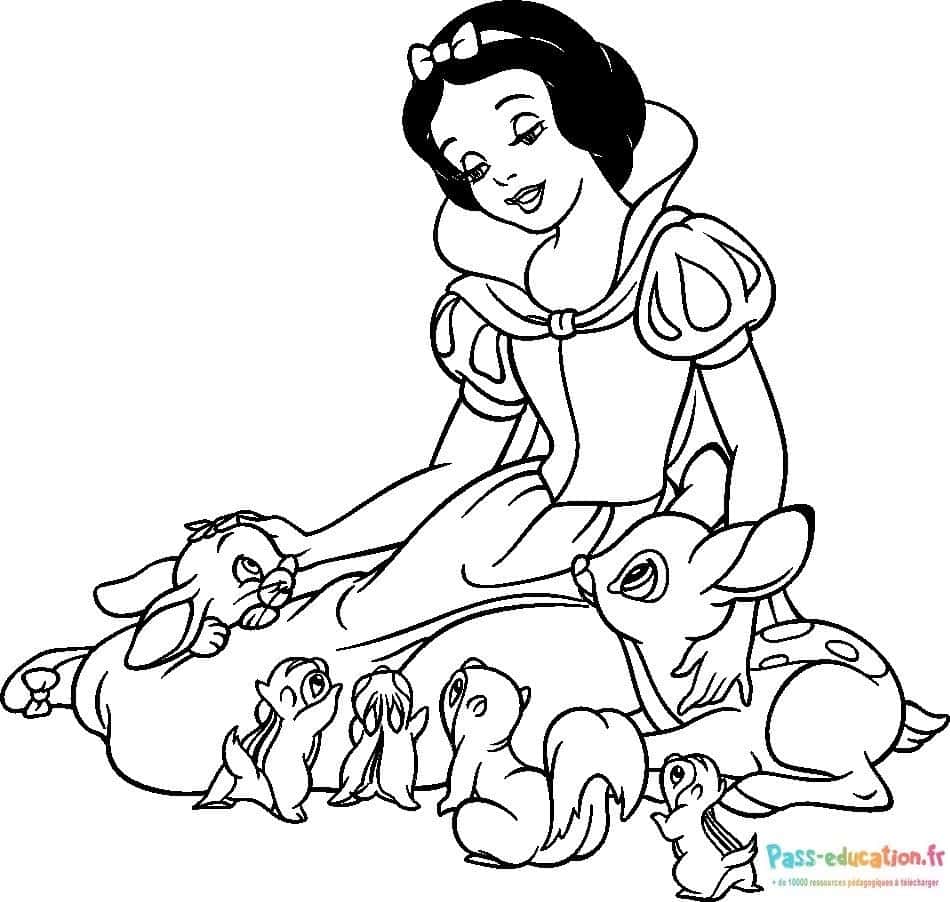 Blanche Neige et animaux