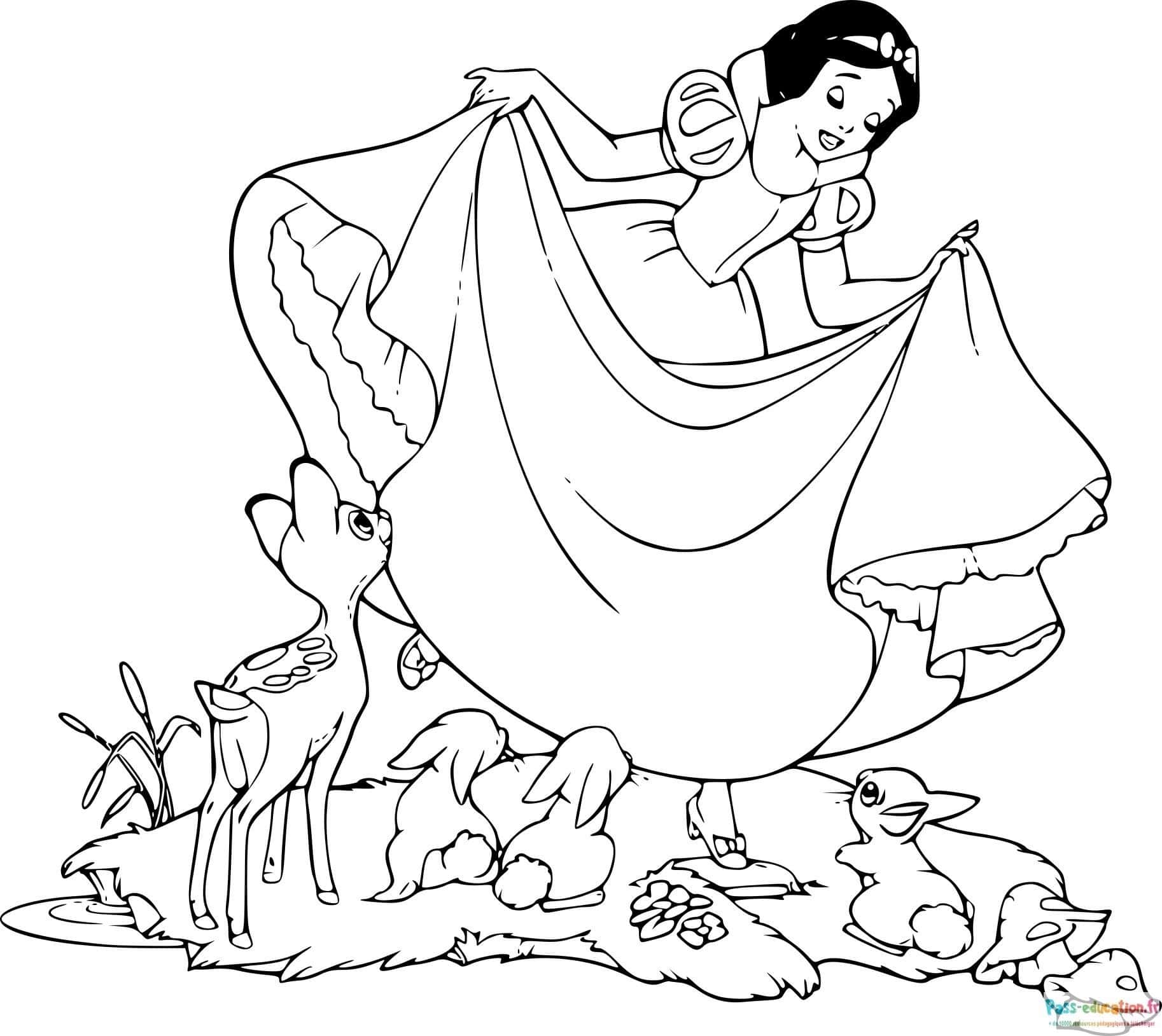 Blanche Neige et animaux