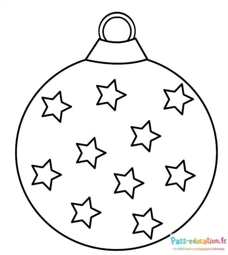 Boule de Noël étoilée