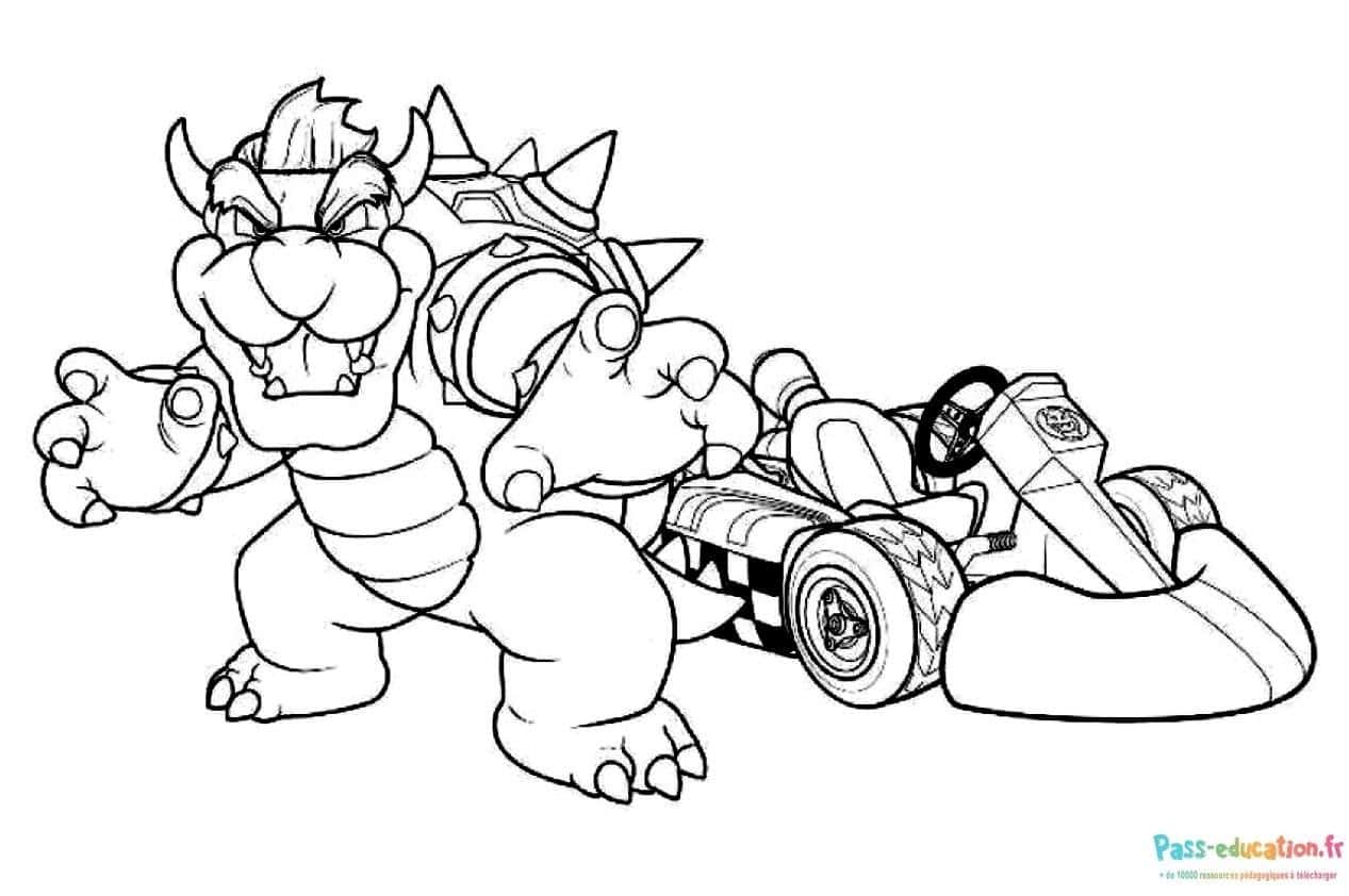 Bowser en kart