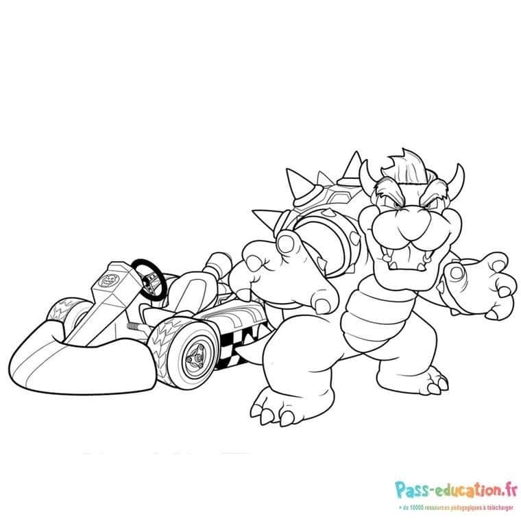 Bowser en kart