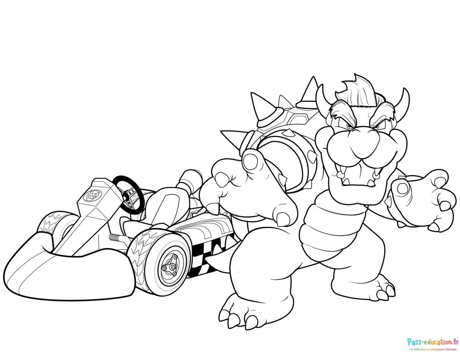 Bowser en kart