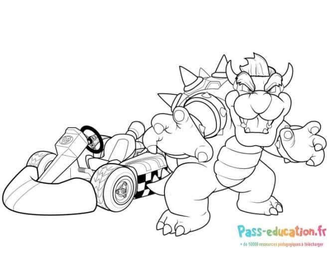 Bowser en kart