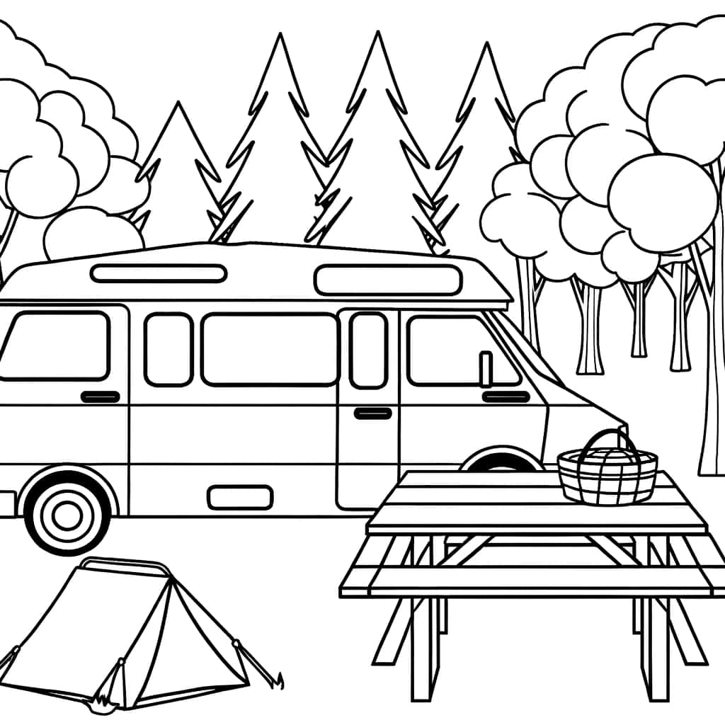 Camping en forêt