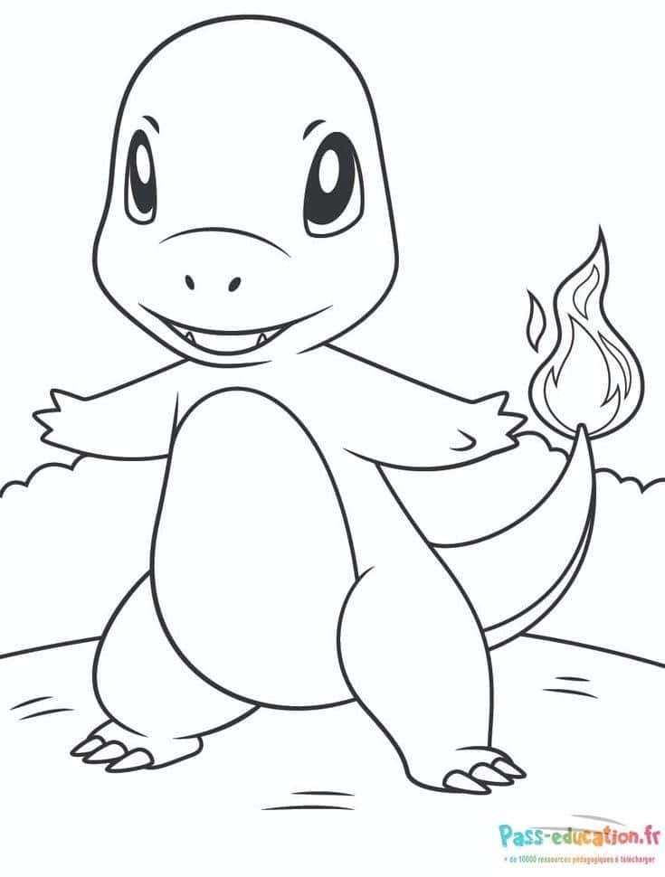 Dessin Pokémon Charmander