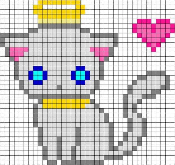 Chat Pixelisé