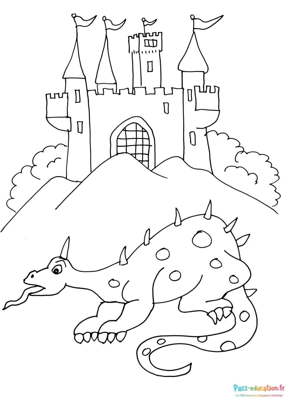 Château et dragon