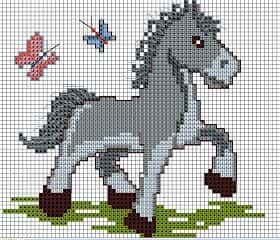 Cheval pixelisé