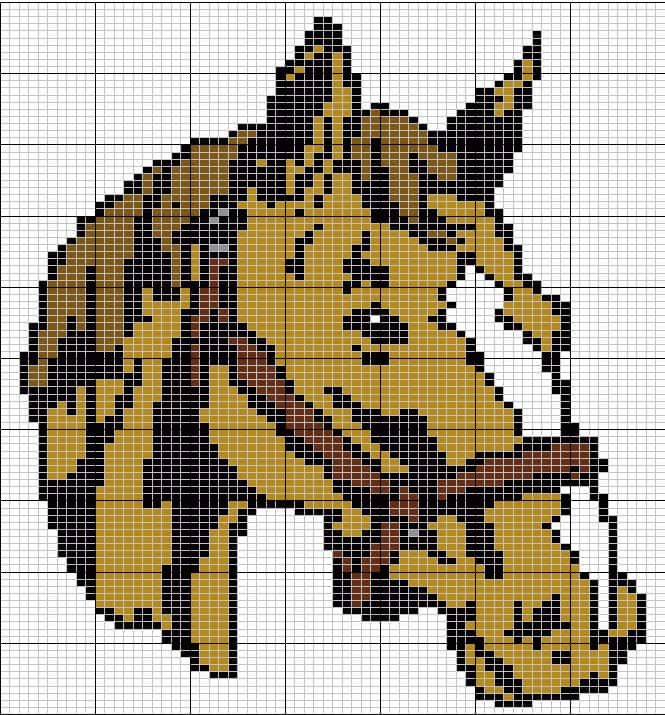 Cheval pixelisé