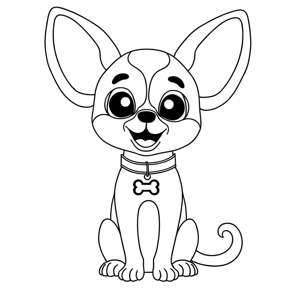 Chihuahua souriant