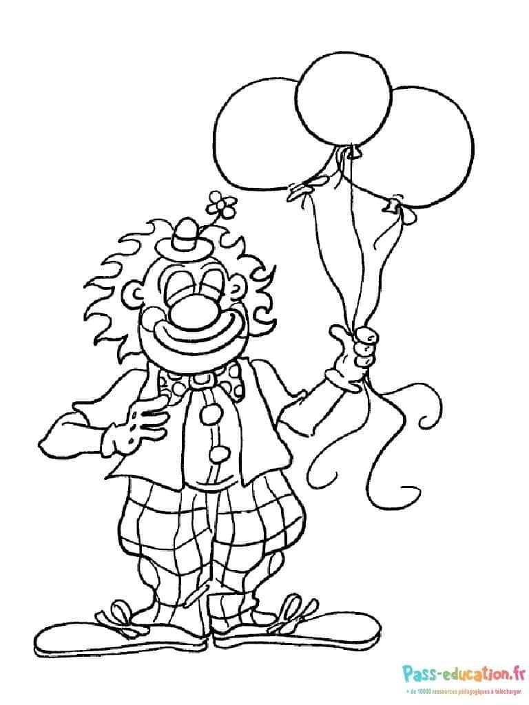 Clown avec ballons