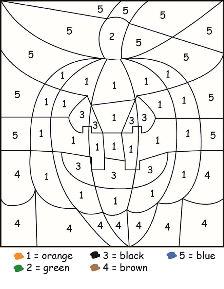 Coloriage codé par numéros gratuit à imprimer