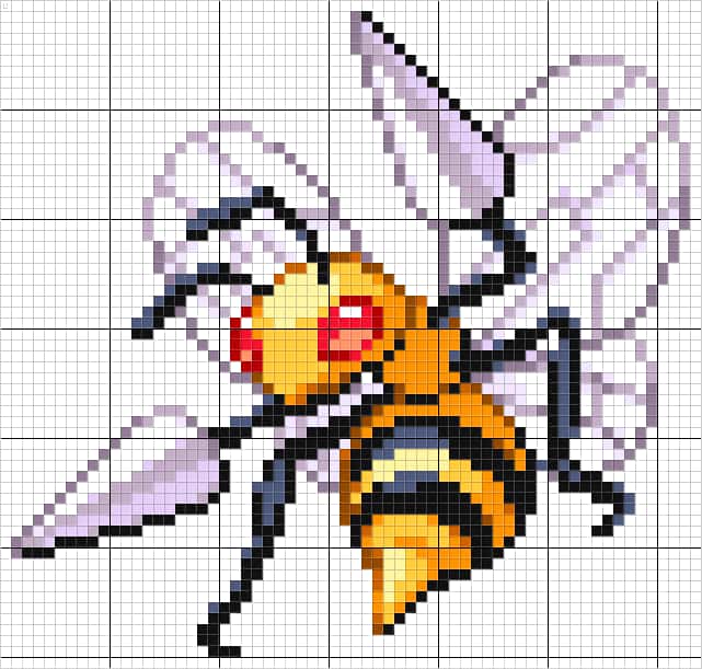 Abeille Pixel Art