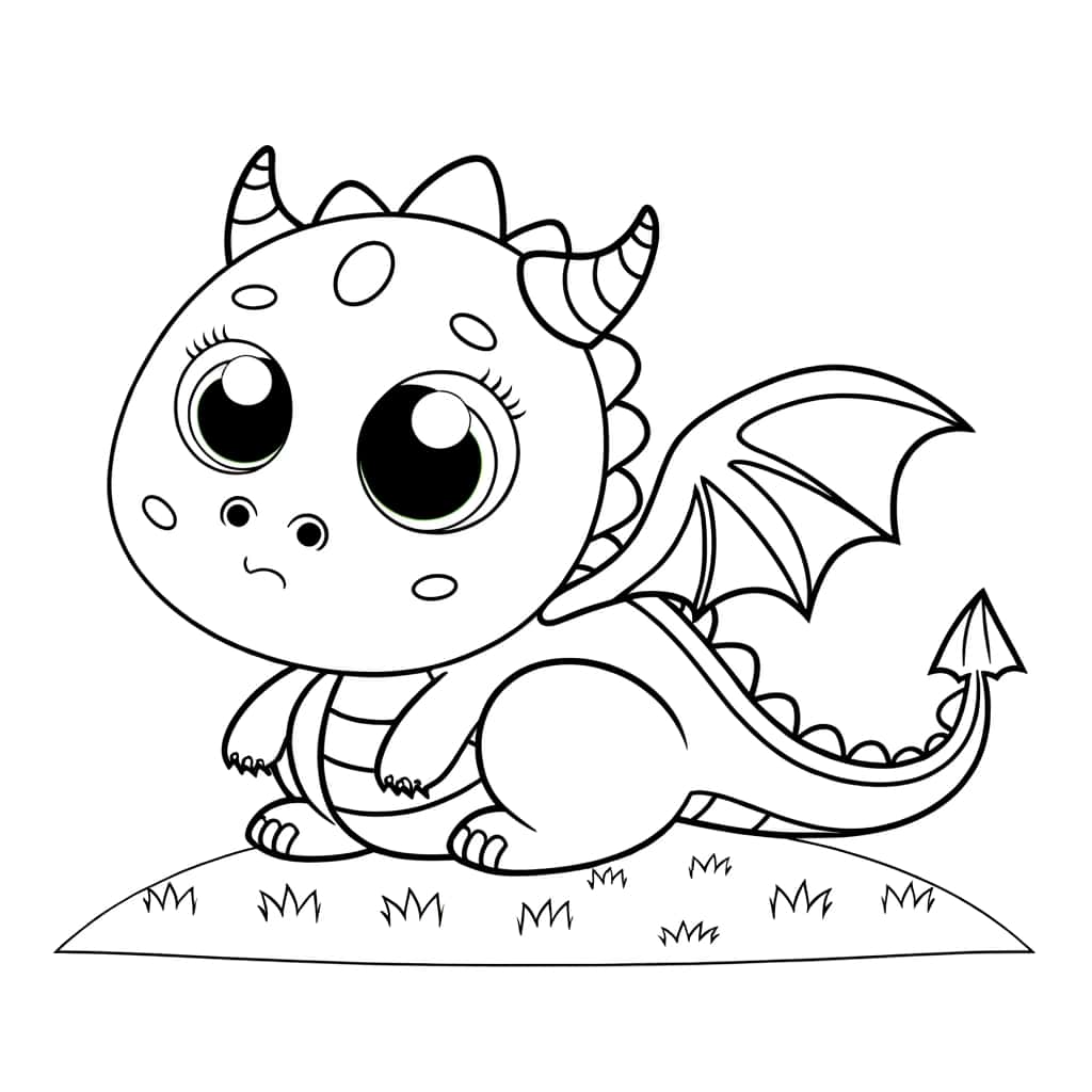 Bébé dragon mignon