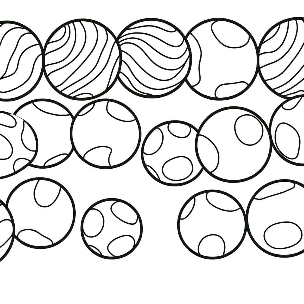 Billes à motifs