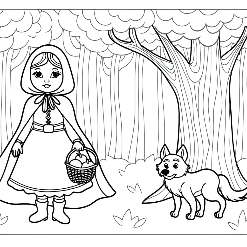 Chaperon Rouge et loup