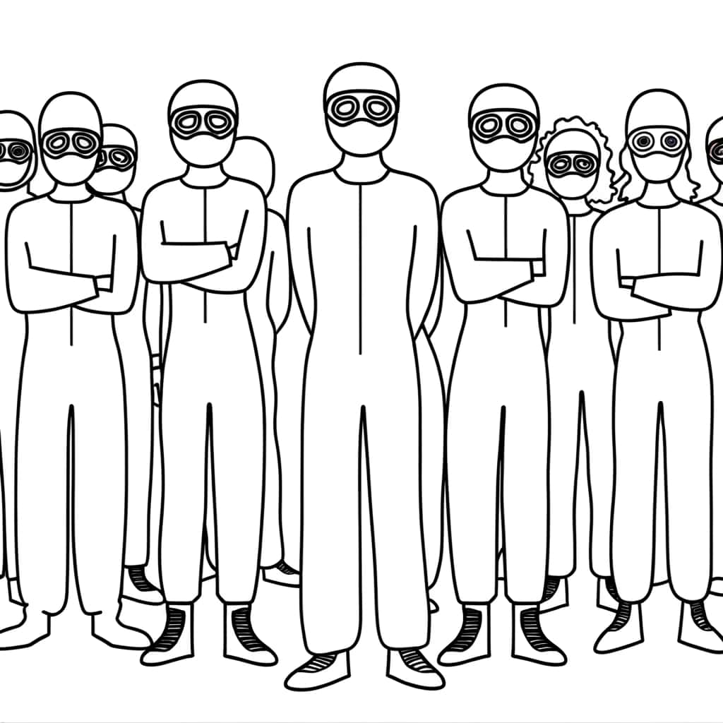 Coloriage détaillé La Casa De Papel gratuit à imprimer