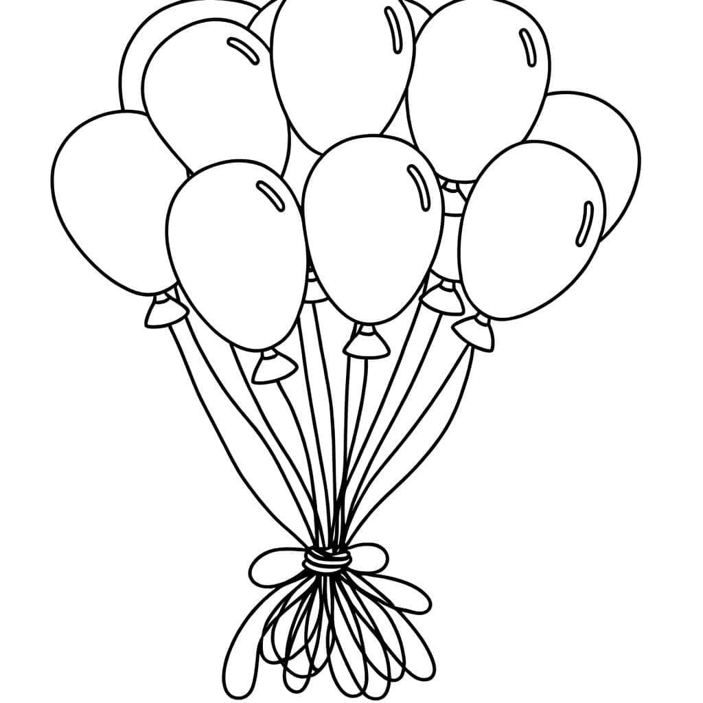 Ballons attachés