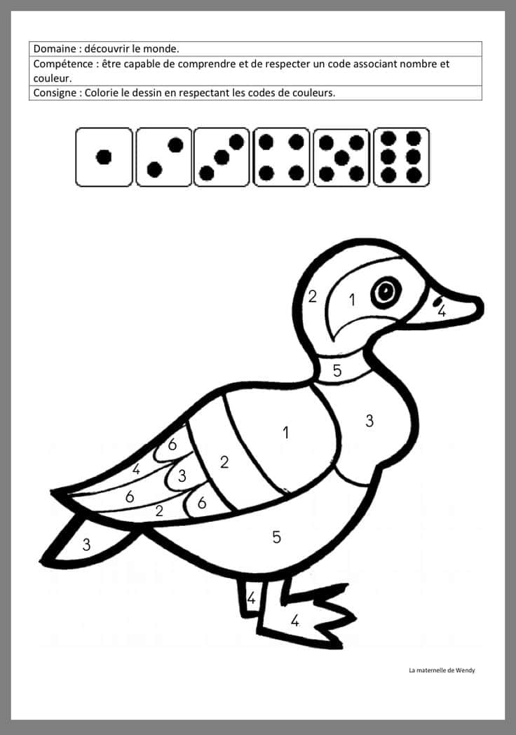 Coloriage canard