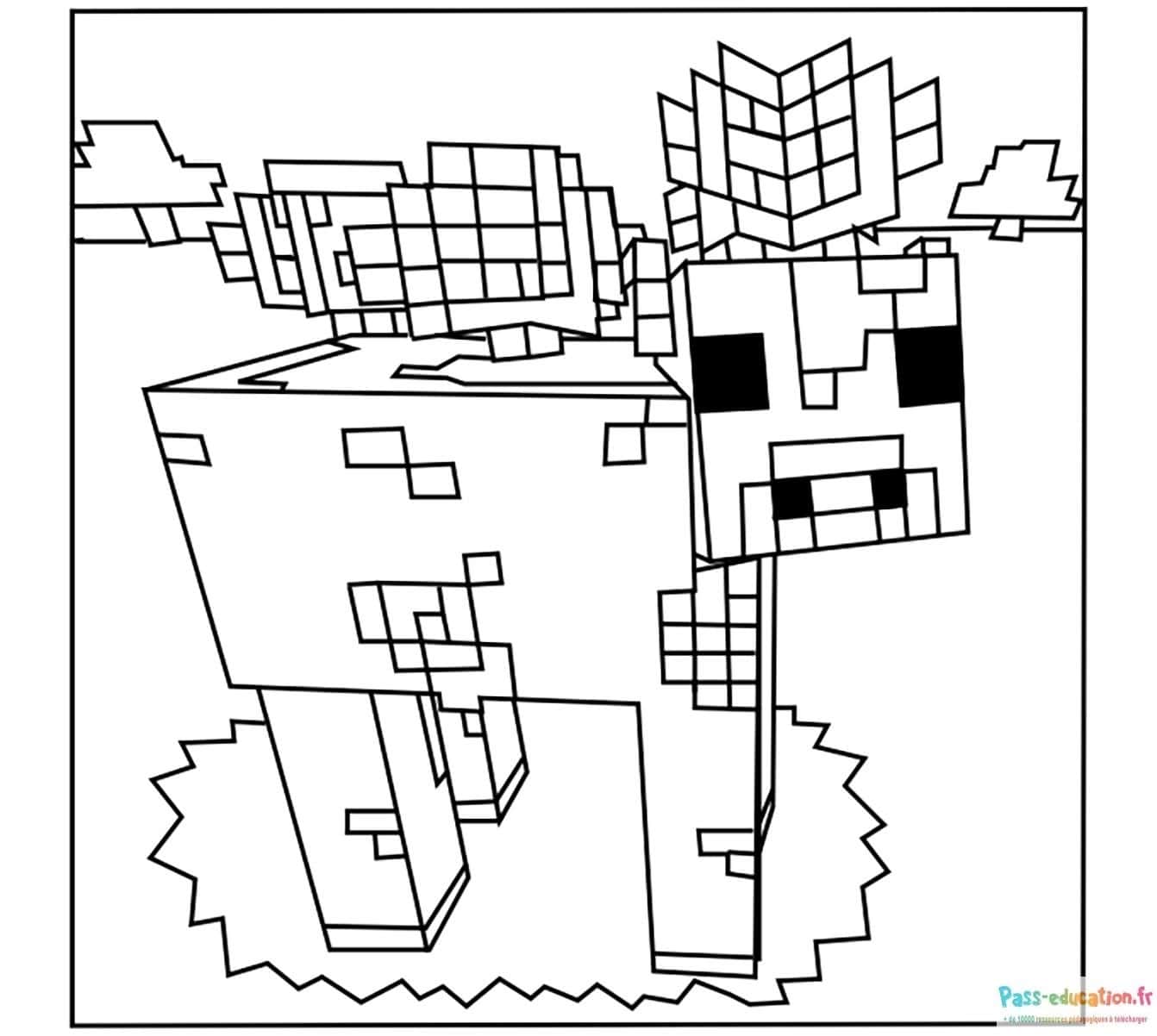 Minecraft cow