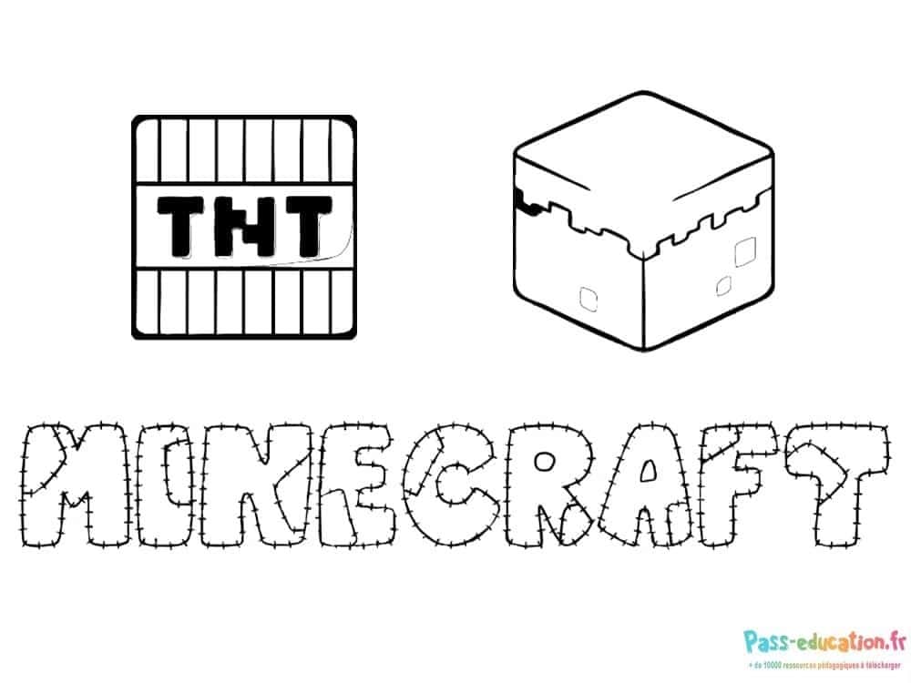 Minecraft TNT et Grass Block