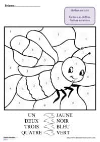 Abeille numérotée