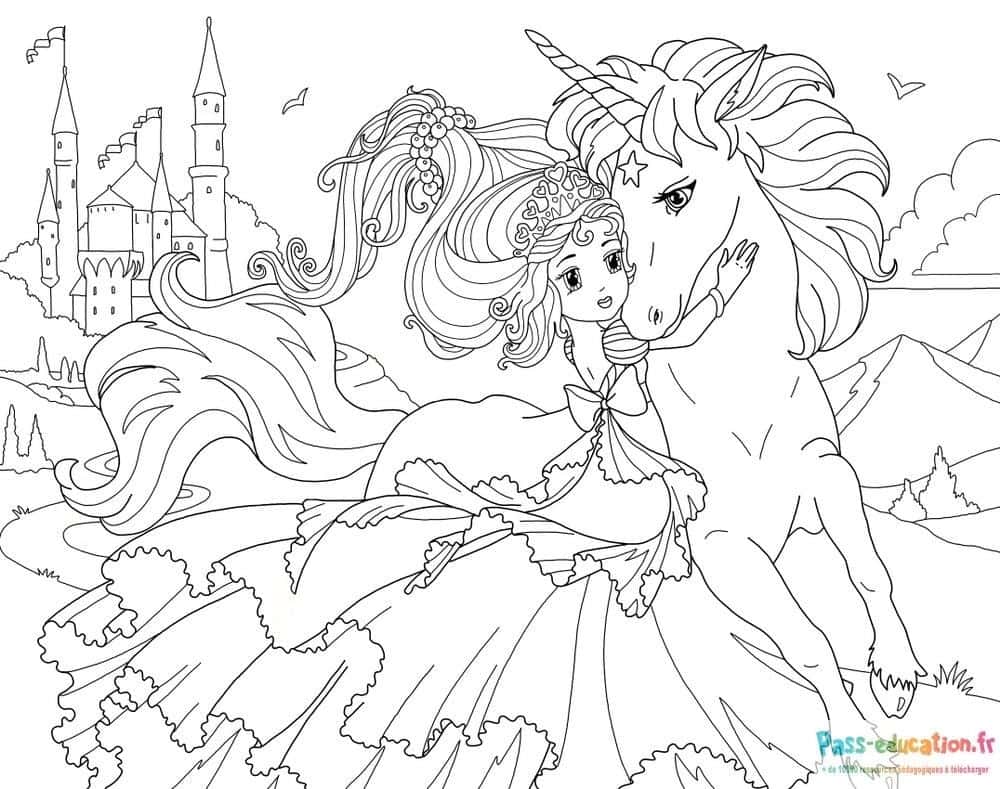 Princesse et licorne