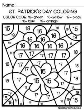 Coloriage Saint-Patrick gratuit à imprimer