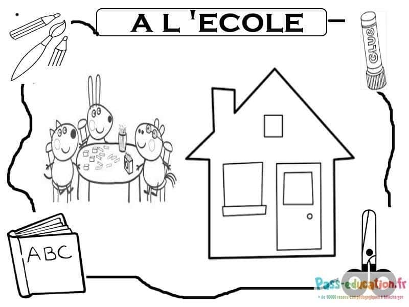 À l'école avec Peppa