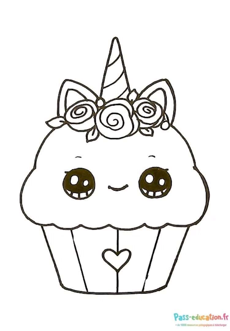 Cupcake licorne