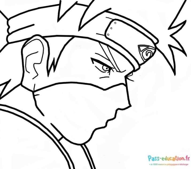 Dessin Naruto en action gratuit à imprimer