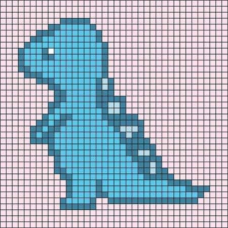 Dinosaure bleu