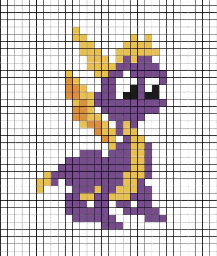 Dragon pixelisé